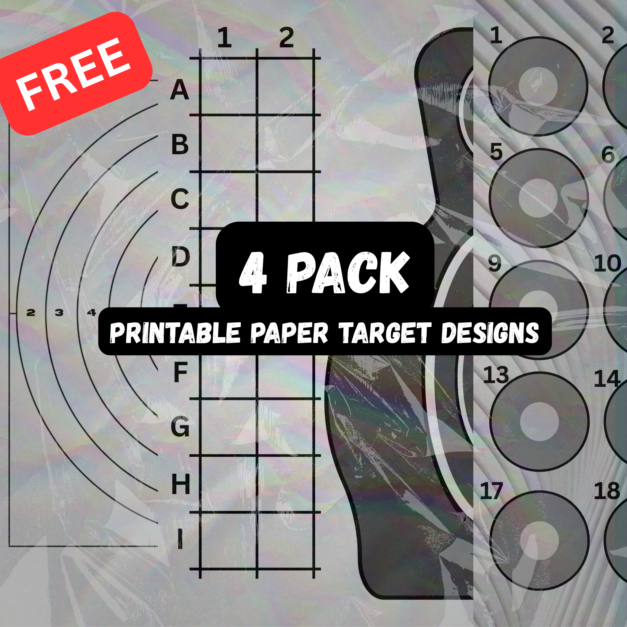Free 4pack printable targets