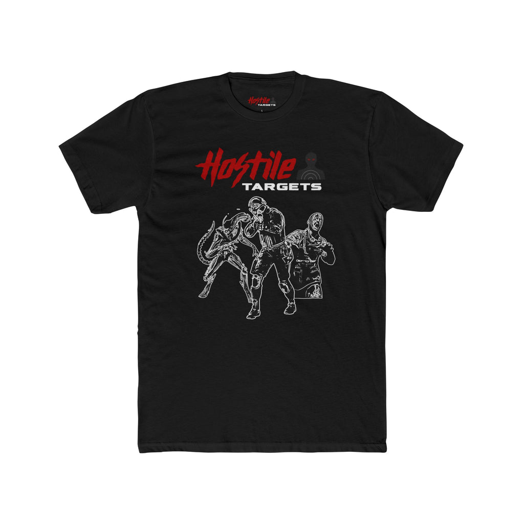 Hostile Targets T-Shirt - Retro Action Figure Graphic Tee